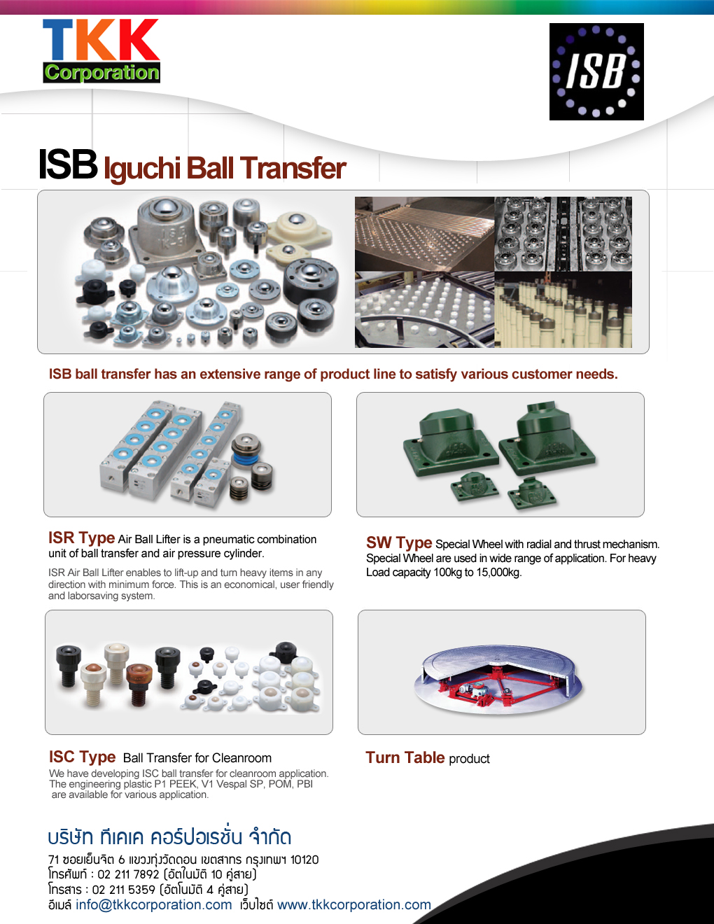 ISB Iguchi Ball Transfer