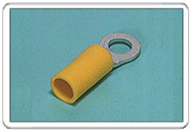 Ring tongue terminal (R-type, Vinyl-insulated) (straight)