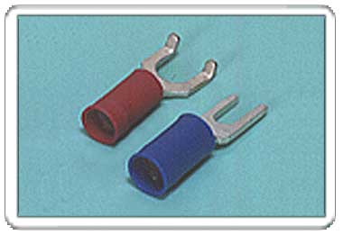Spade tongue terminal (A-type/B-type, Vinyl-insulated with copper sleeve) (straight)